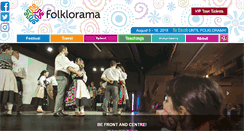 Desktop Screenshot of folklorama.ca