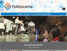 Tablet Screenshot of folklorama.ca